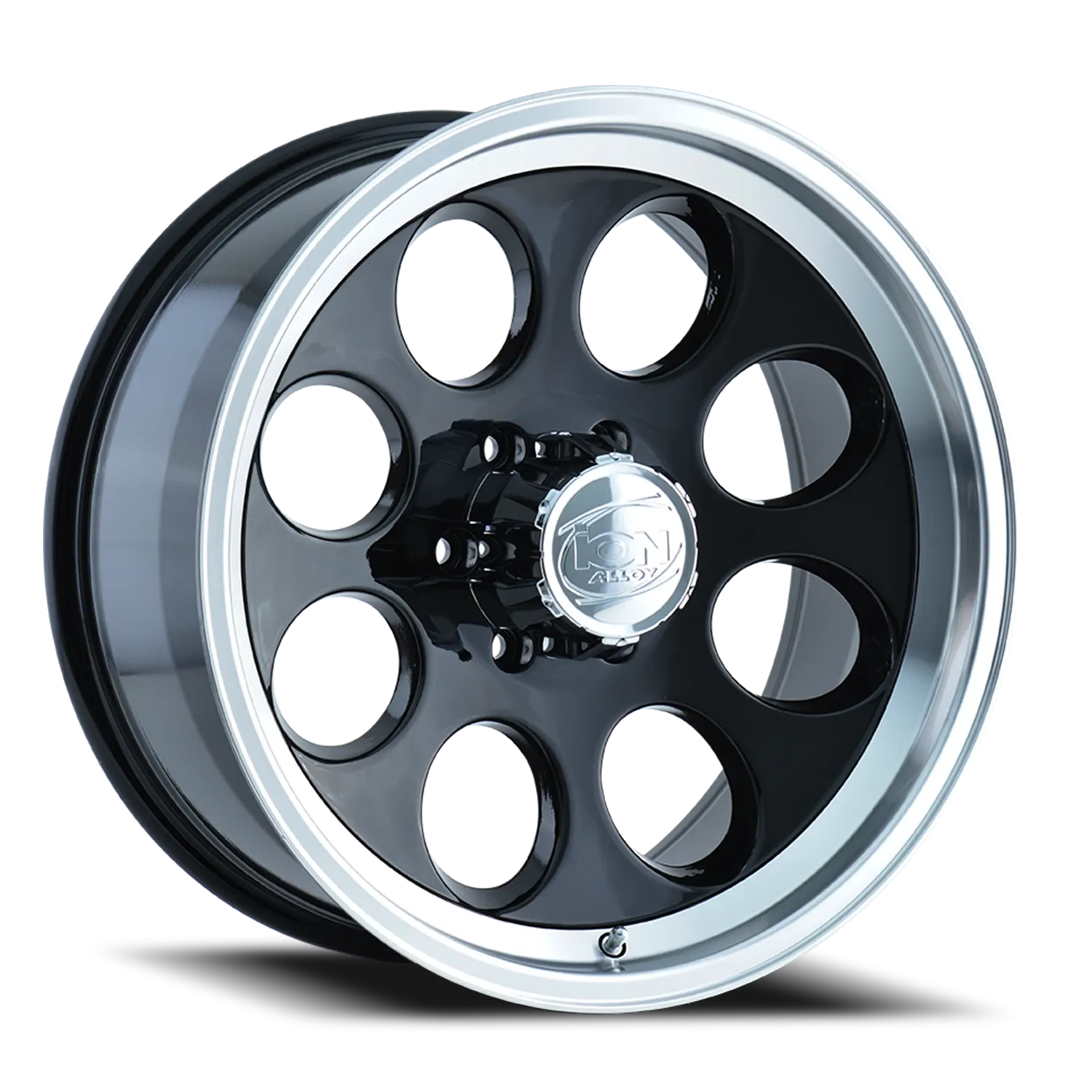 ION 171 GLOSS BLACK MACHINED 15X10 BLACK WITH MACHINED LIP