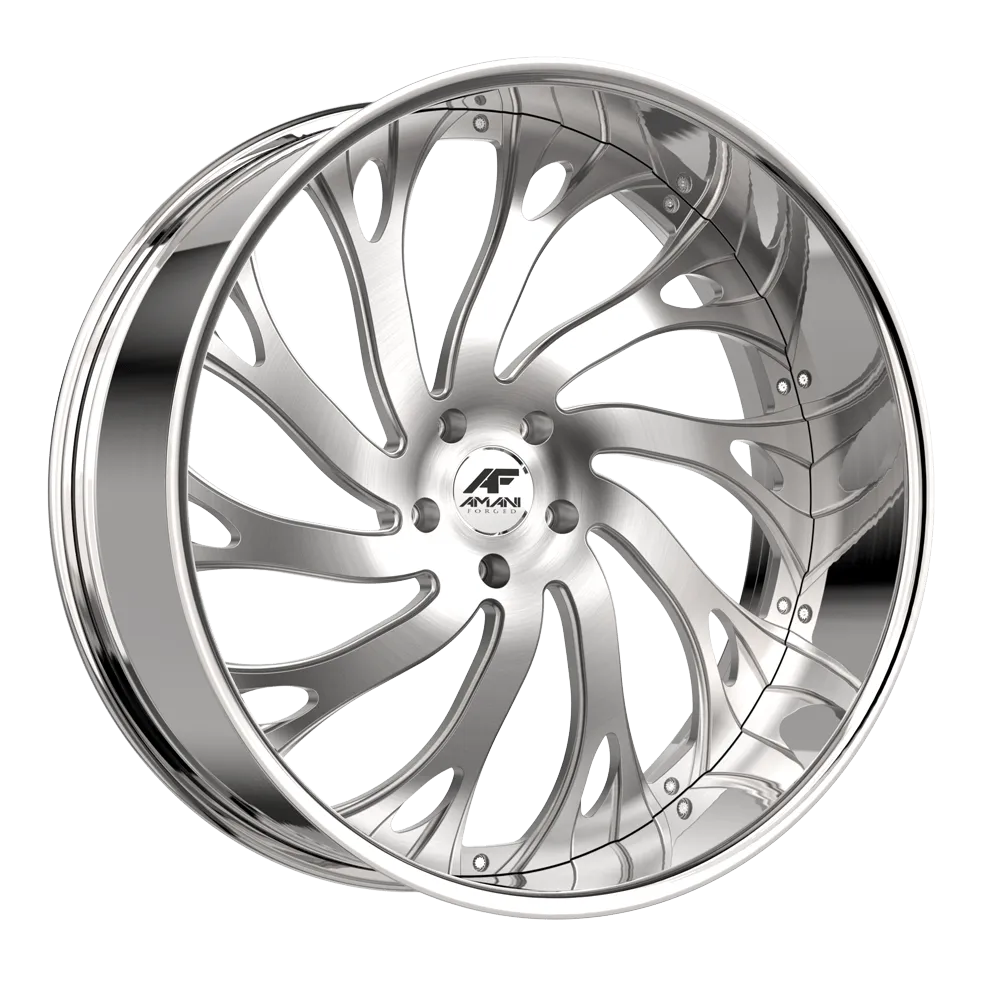 AMANI ATLANTIC 28X9 BRUSH CENTER CHROME LIP