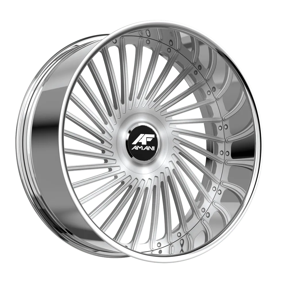 AMANI CHILE 22X9 BRUSH CENTER CHROME LIP