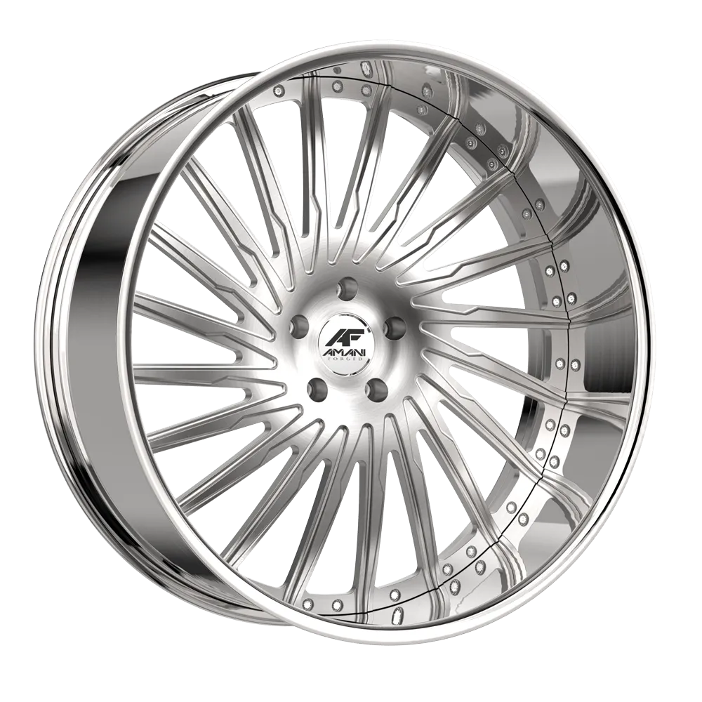 AMANI CULTURA 22X9 BRUSH CENTER CHROME LIP