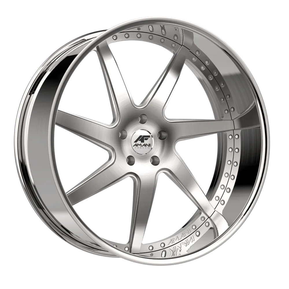 AMANI DEVINE 22X9 BRUSH CENTER CHROME LIP
