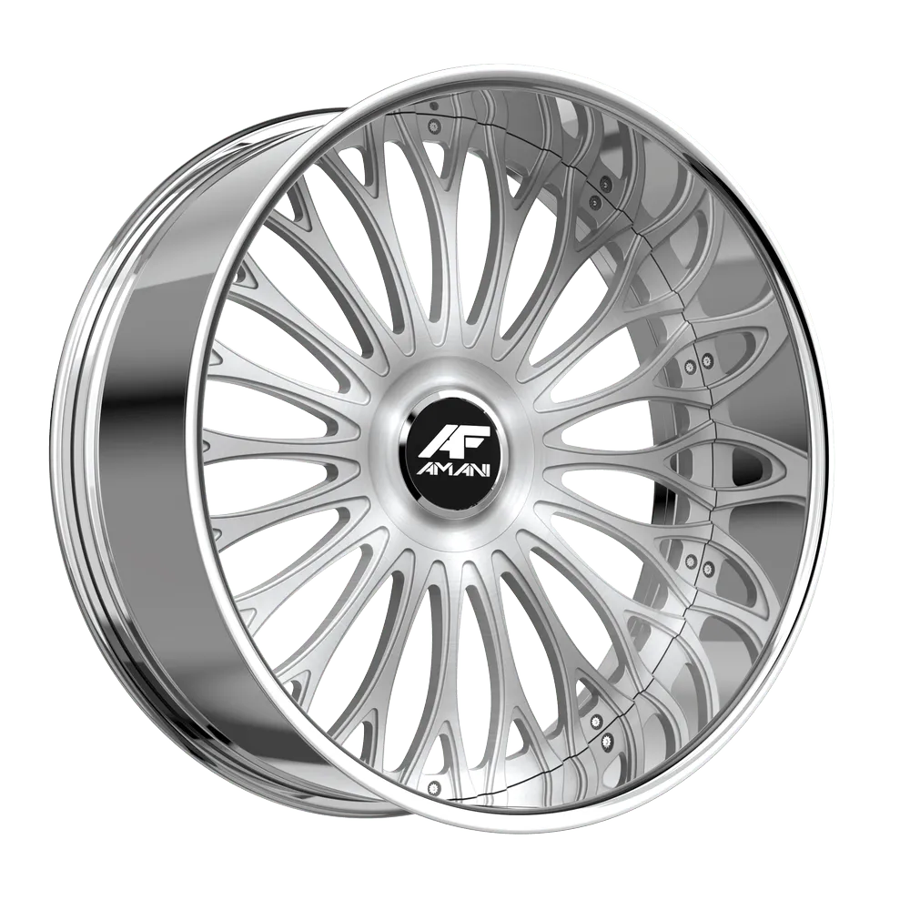 AMANI NAPOLIANO 22X9 BRUSH CENTER CHROME LIP