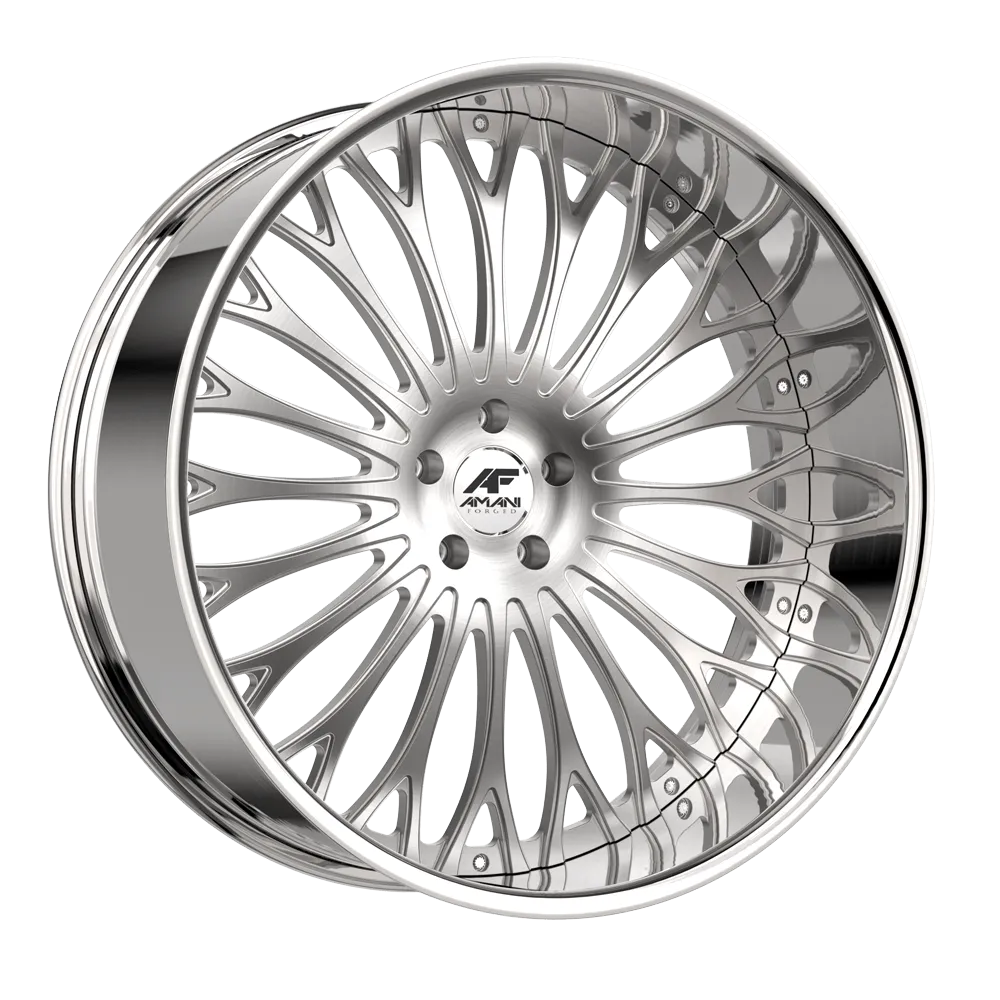 AMANI NAPOLIANO 22X9 BRUSH CENTER CHROME LIP
