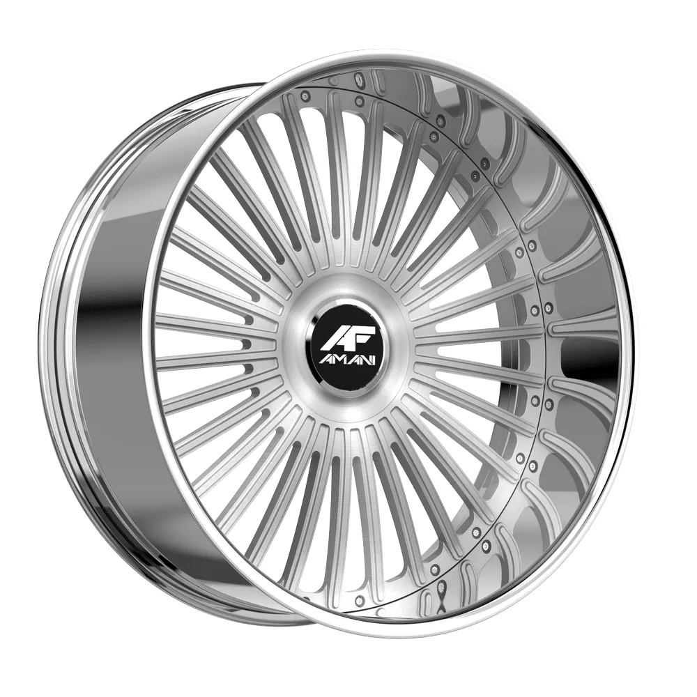 AMANI R.E.A.L. 22X9 BRUSH CENTER CHROME LIP