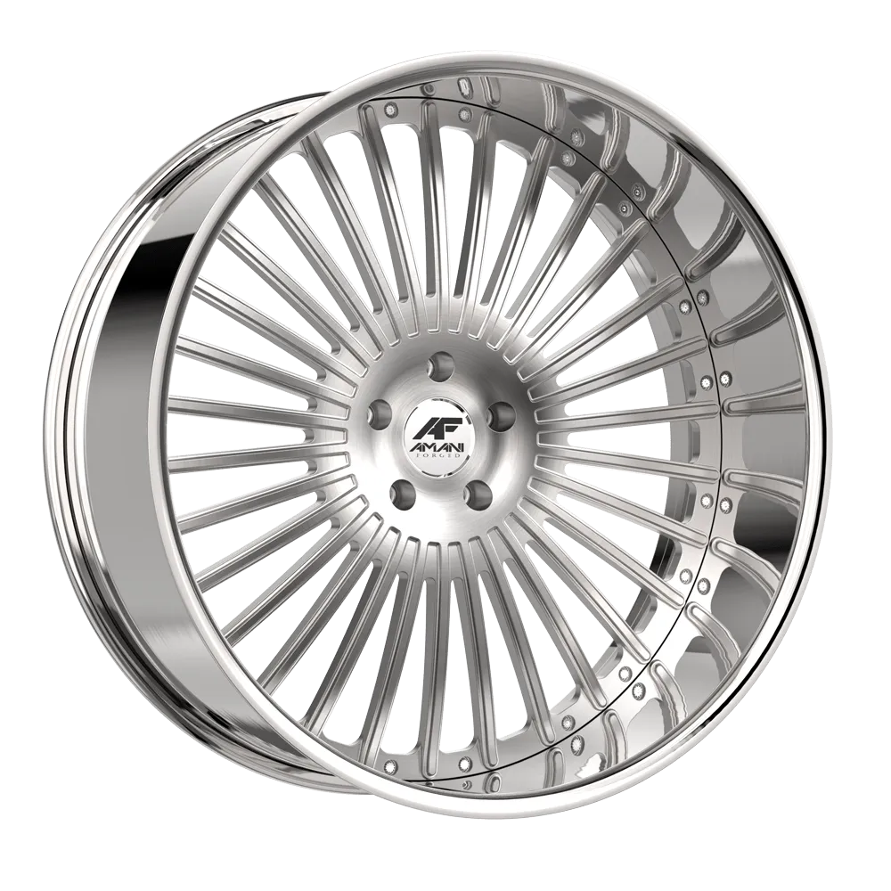 AMANI R.E.A.L. 22X9 BRUSH CENTER CHROME LIP