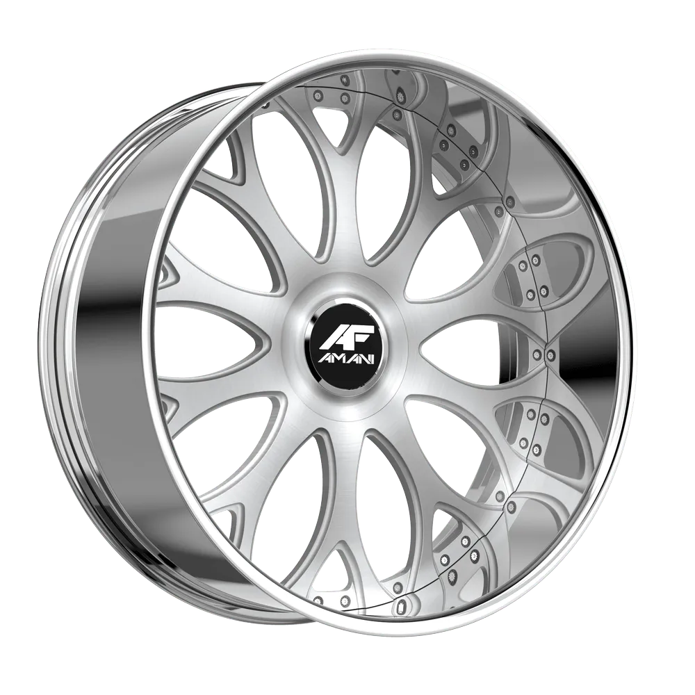 AMANI TANGO 22X9 BRUSH CENTER CHROME LIP