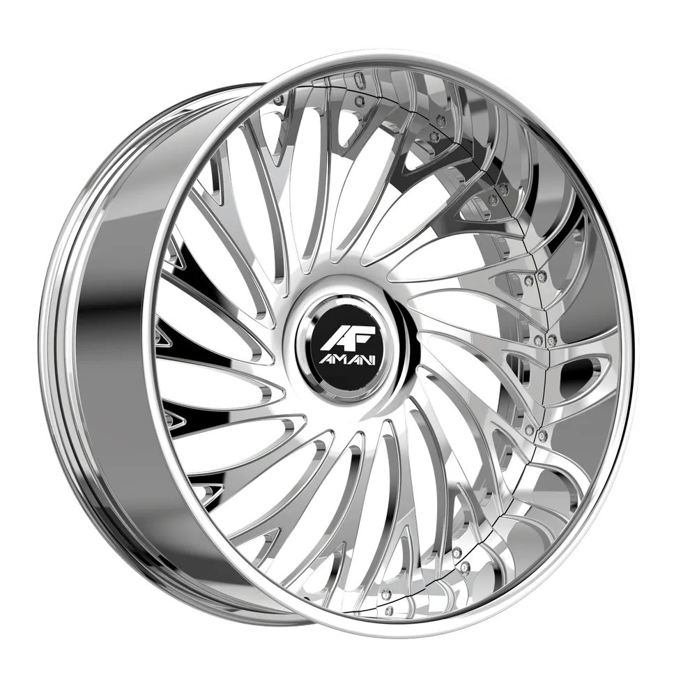 AMANI VAMOS 28X9 BRUSH CENTER CHROME LIP