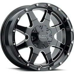 BLACK ROCK 997B Soft 8 16x8 Matte Black