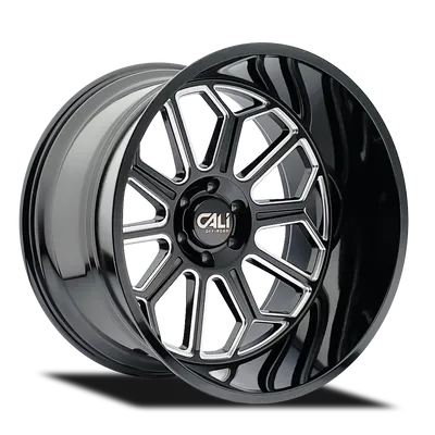 CALI OFF-ROAD AUBURN 9117 GLOSS BLACK MILLED 24X14 GLOSS BLACK