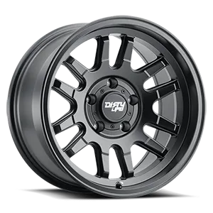 DIRTY LIFE CANYON 9310 MATTE BLACK 17X9 MATTE BLACK W/SIMULATED RING