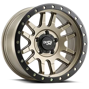 DIRTY LIFE CANYON PRO 9309 SATIN GOLD 17X9 SATIN GOLD W/SIMULATED RING