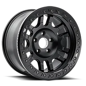DIRTY LIFE CANYON RACE 9314 SATIN BLACK 20X10 MATTE BLACK W/SIMULATED RING