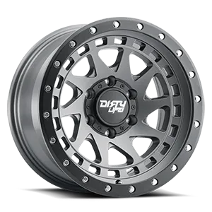 DIRTY LIFE ENIGMA PRO 9311 SATIN GRAPHITE 17X9 MATTE BLACK W/SIMULATED RING