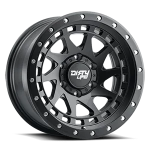 DIRTY LIFE ENIGMA RACE 9313 MATTE BLACK 17X9 MATTE BLACK W/SIMULATED RING