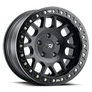 DIRTY LIFE MESA RACE 9312 MATTE BLACK 17X9 MATTE BLACK W/SIMULATED RING