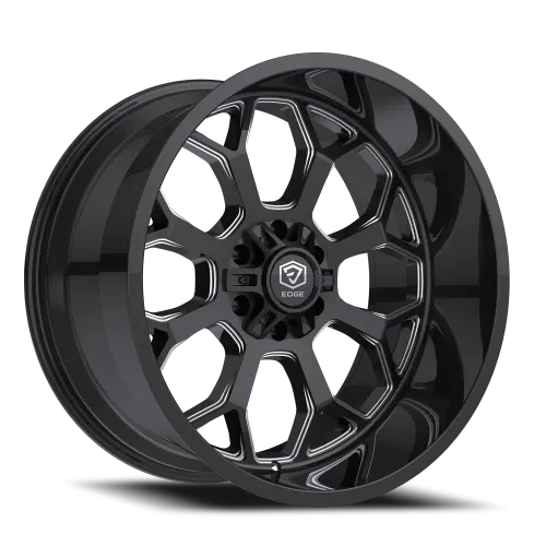 EDGE OFF ROAD 301BM 22X12 Gloss Black w/Milled Accents