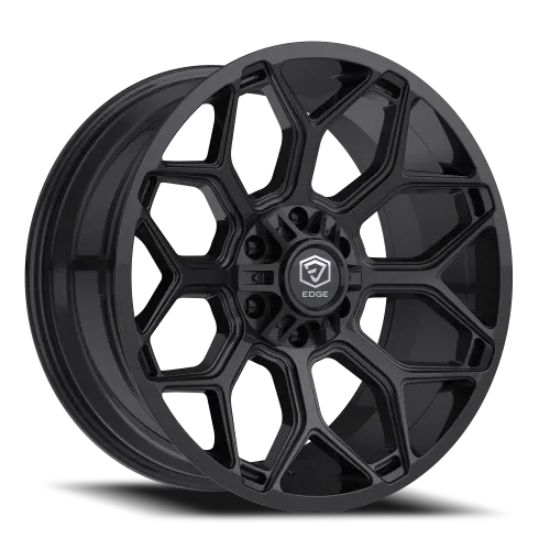 TIS 547BM 20X10 GLOSS BLACK W/MILLED ACCENTS