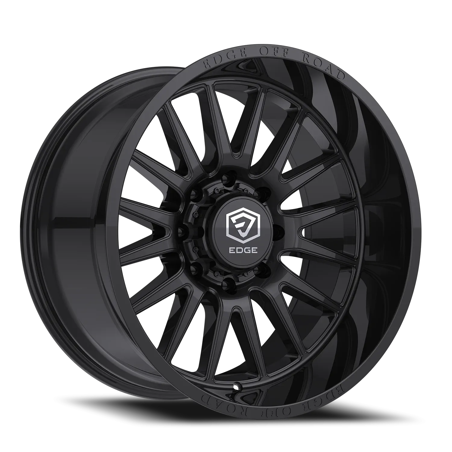 EDGE STREET 354MB 17X7.5 GLOSS BLACK MACHINED FACE