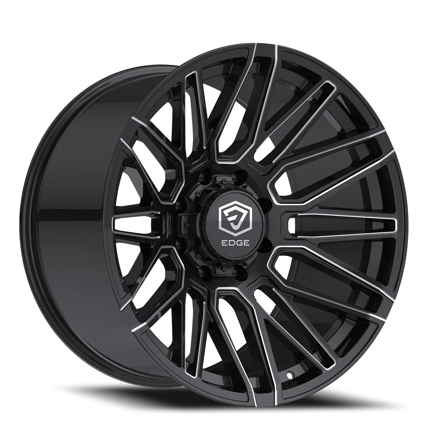EDGE OFF ROAD 306BM 20X10 Gloss Black w/Milled Accents
