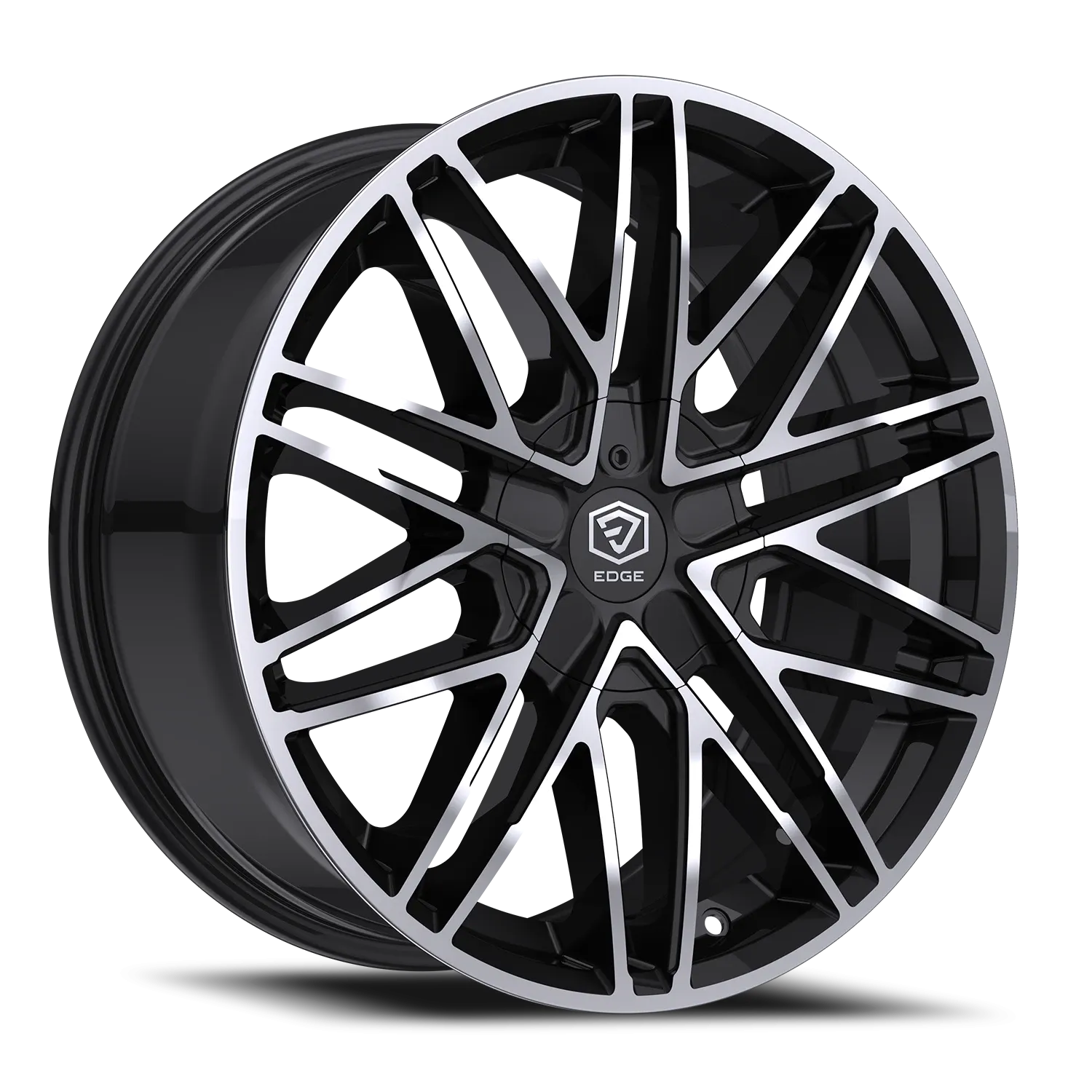 EDGE OFF ROAD 301BM 20X9 GLOSS BLACK W/MILLED ACCENTS