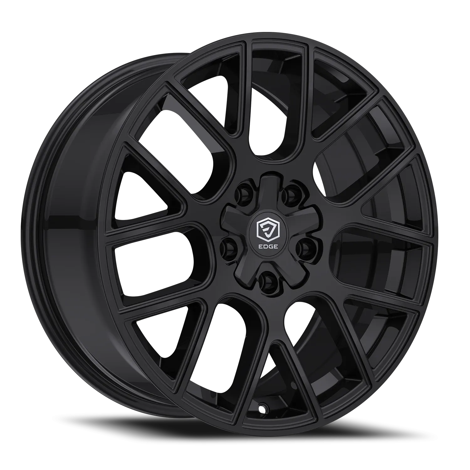TIS 544BM 26X12 GLOSS BLACK W/MILLED ACCENTS