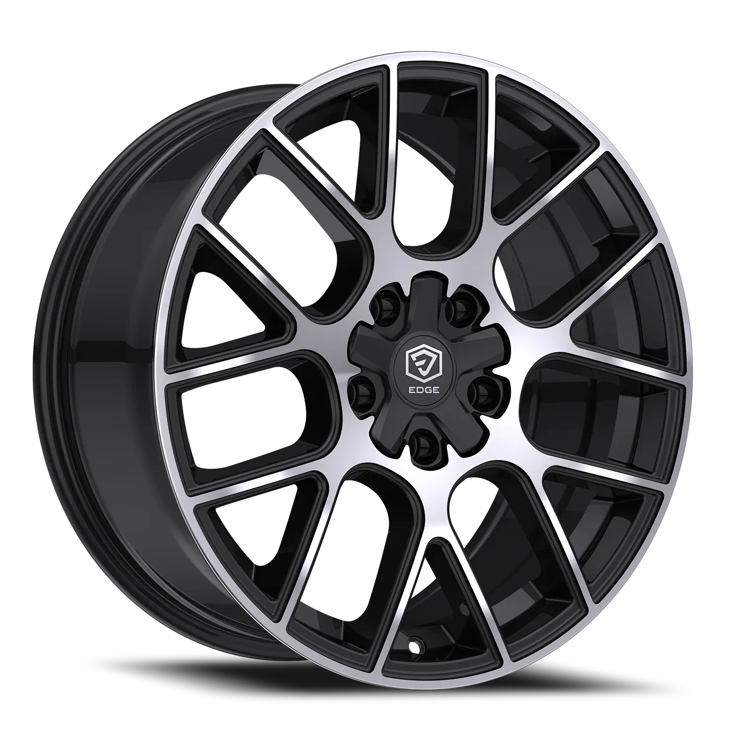 EDGE STREET 356MB 17X7.5 Gloss Black Machined Face
