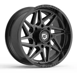 GEAR OFF ROAD 761BM Ratio 20x12 Gloss Black/Milled Accents