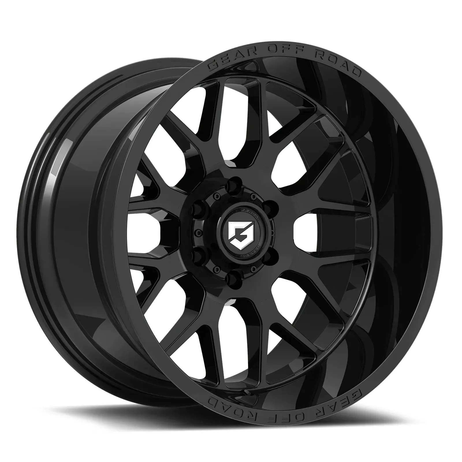 GEAR OFF ROAD 763B Raid 18x9 Gloss Black/Milled Accents