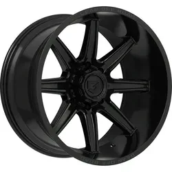 GEAR OFF ROAD 765B 18x9 Gloss Black/Milled Accents