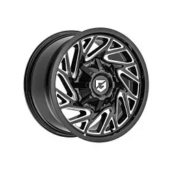 GEAR OFF ROAD 769BM 22x10 Gloss Black/Milled Accents