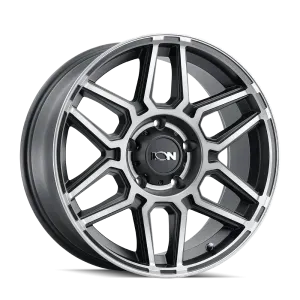 ION 146 MATTE BLACK MACHINED WITH DARK 17x9 Matte Black