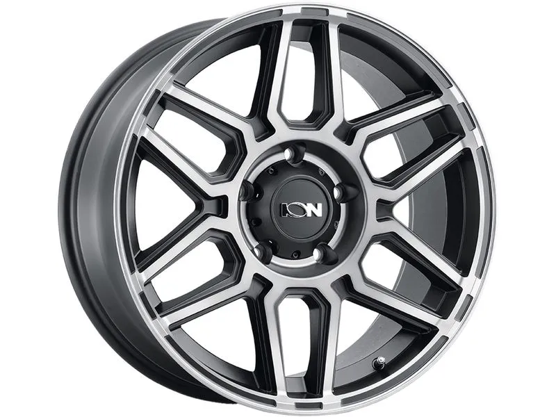 ION 146 MATTE BLACK MACHINED WITH DARK 17X9 MATTE BLACK