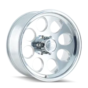 ION 171 GLOSS BLACK MACHINED 15x8 Black with Machined Lip