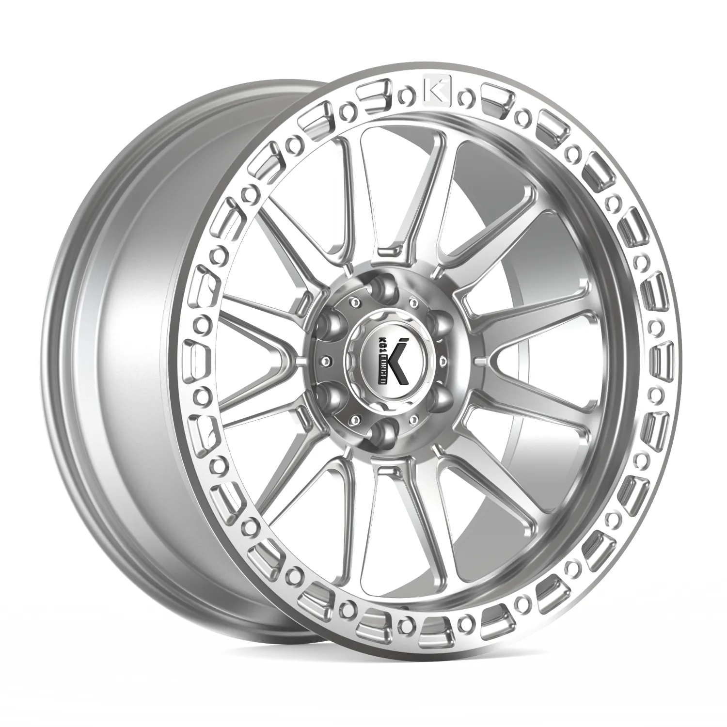KG1 FORGED ADRENALINE-KO 20X9.5 SILVER FACE MACHINED