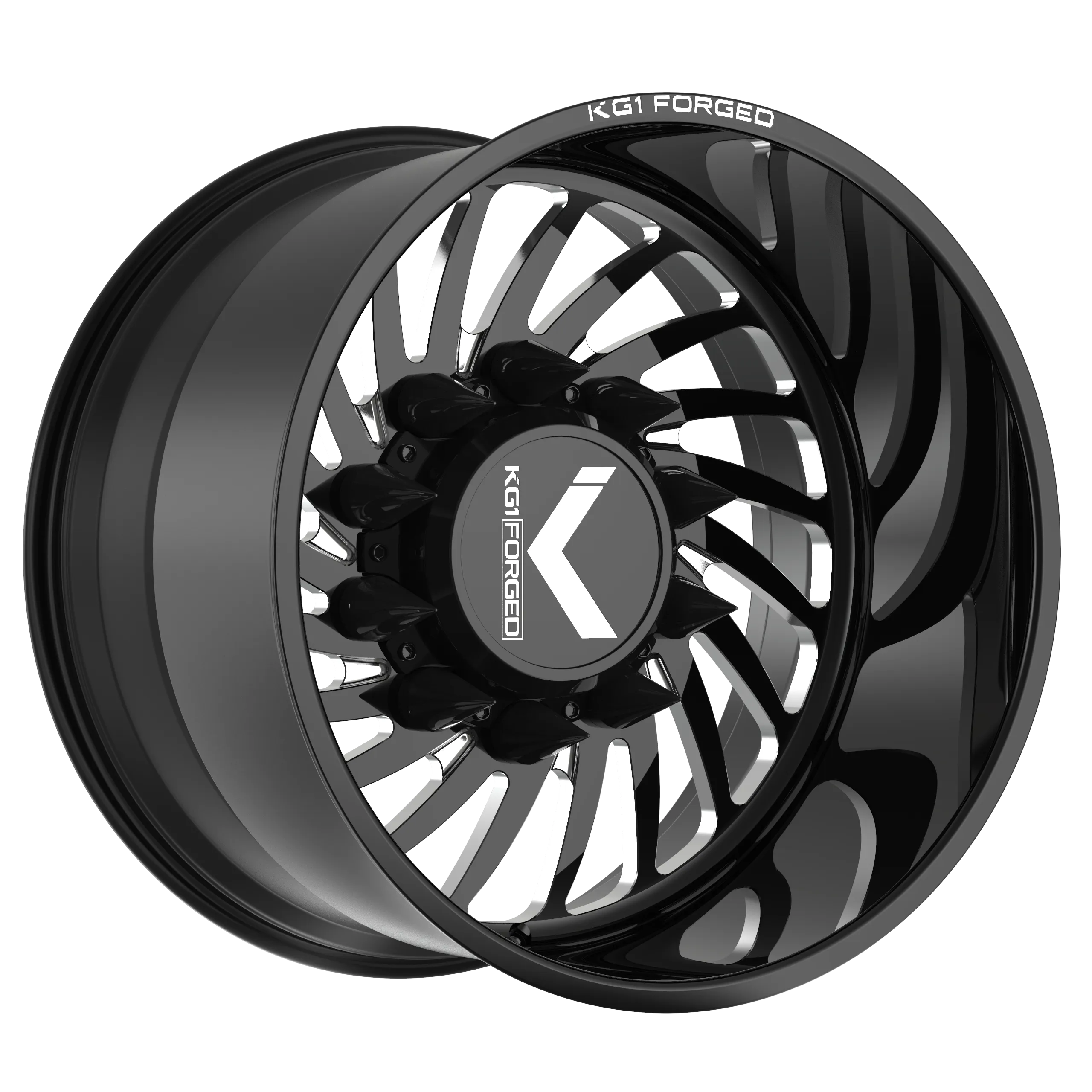 KG1 FORGED BENDER-S 26X12 Gloss Black Milled