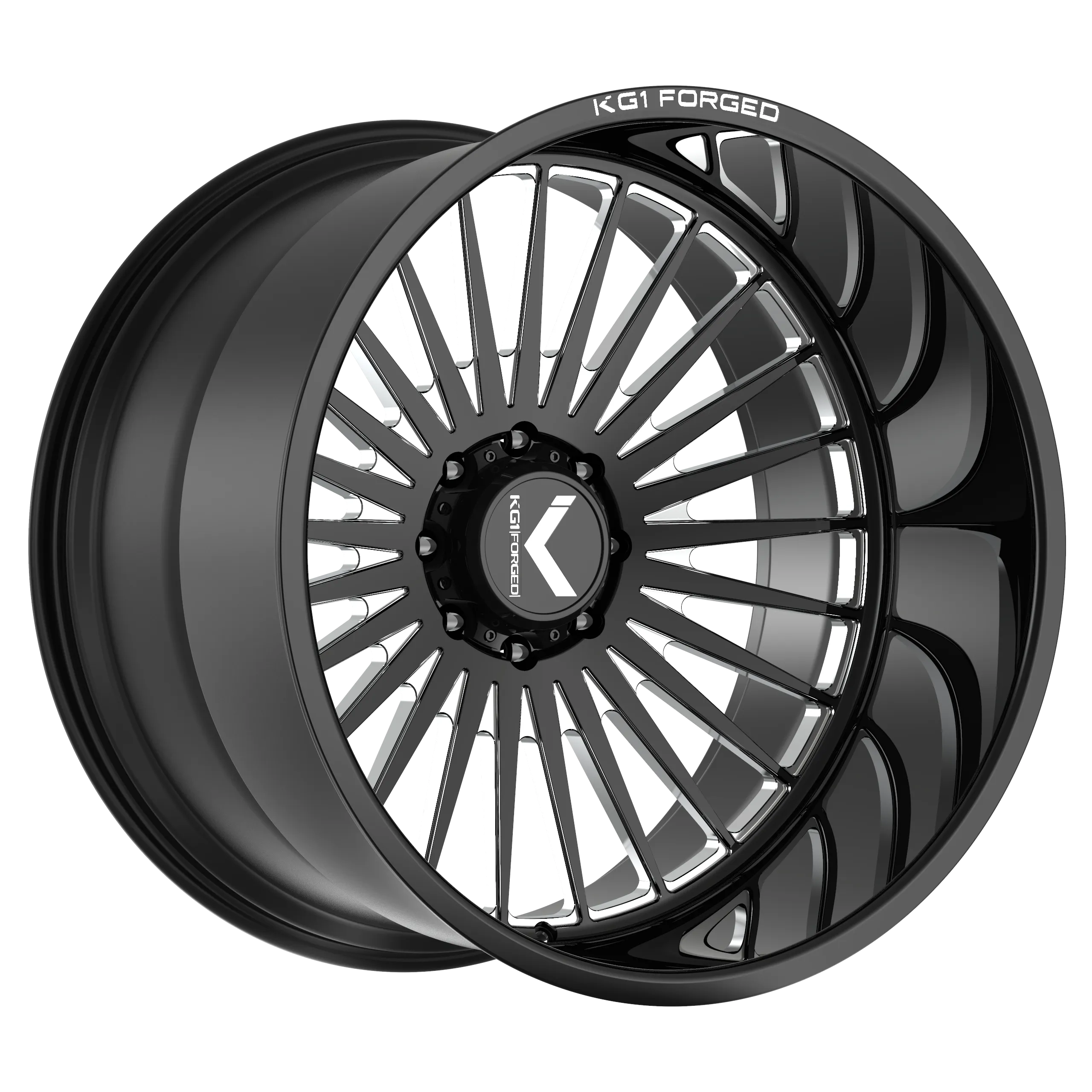 KG1 FORGED CZAR-KC 26X16 Gloss Black Milled