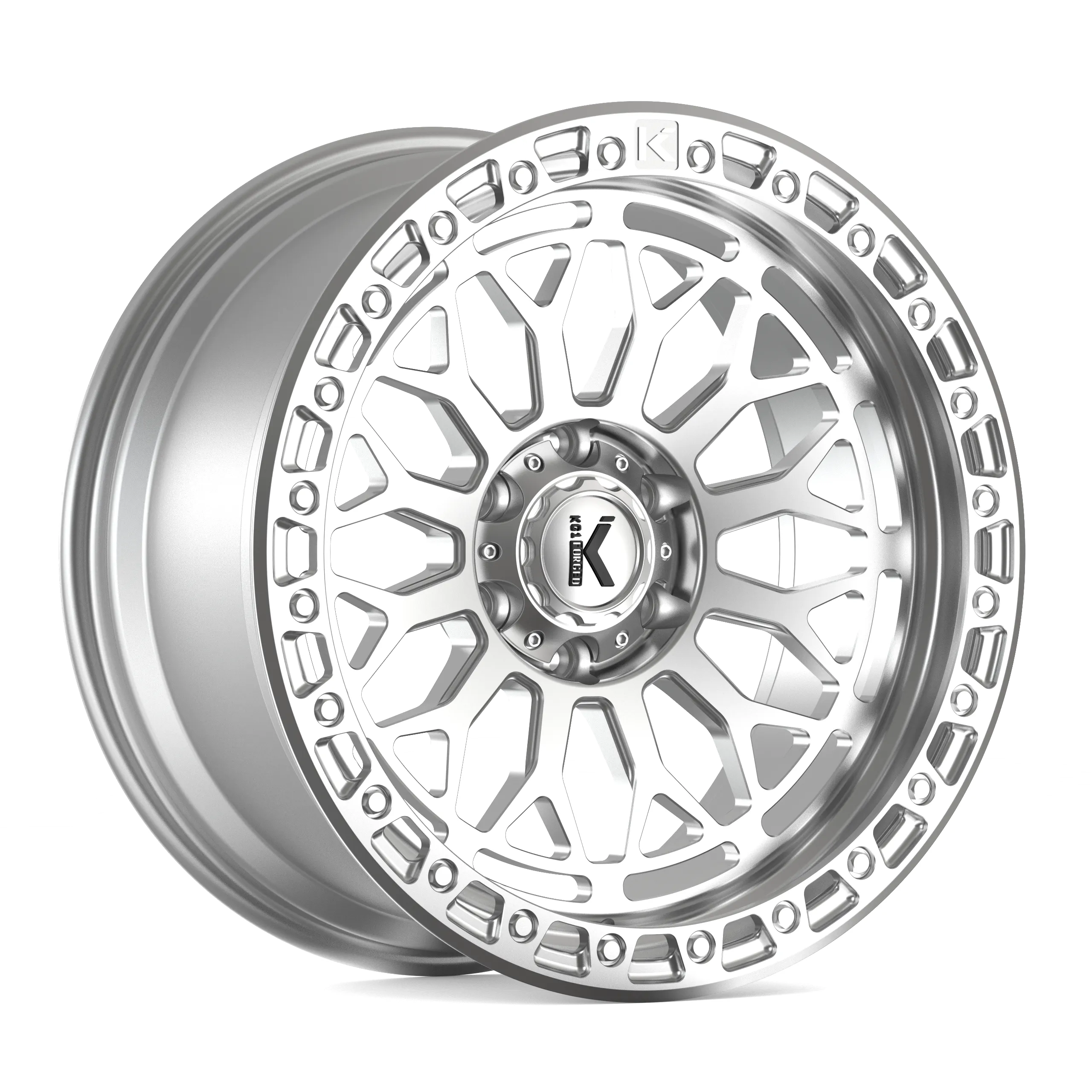KG1 FORGED DIAMONDHEAD-KO 20X9.5 Silver Face Machined