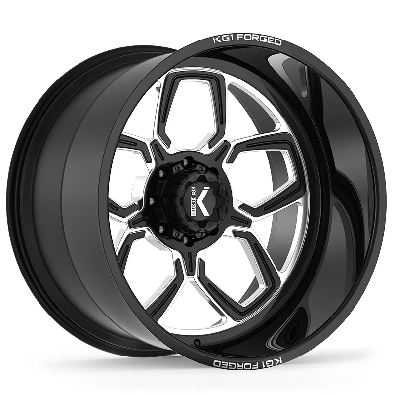 KG1 FORGED GEAR-5-KC 24X14 Gloss Black Milled