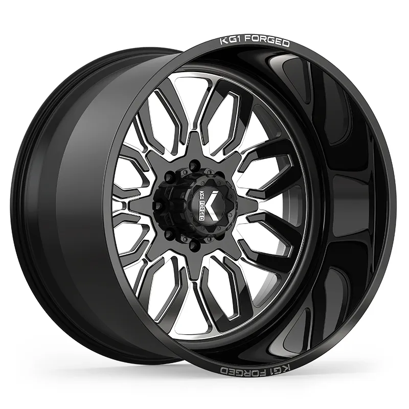 KG1 FORGED GEAR-KF 24X14 Gloss Black Milled