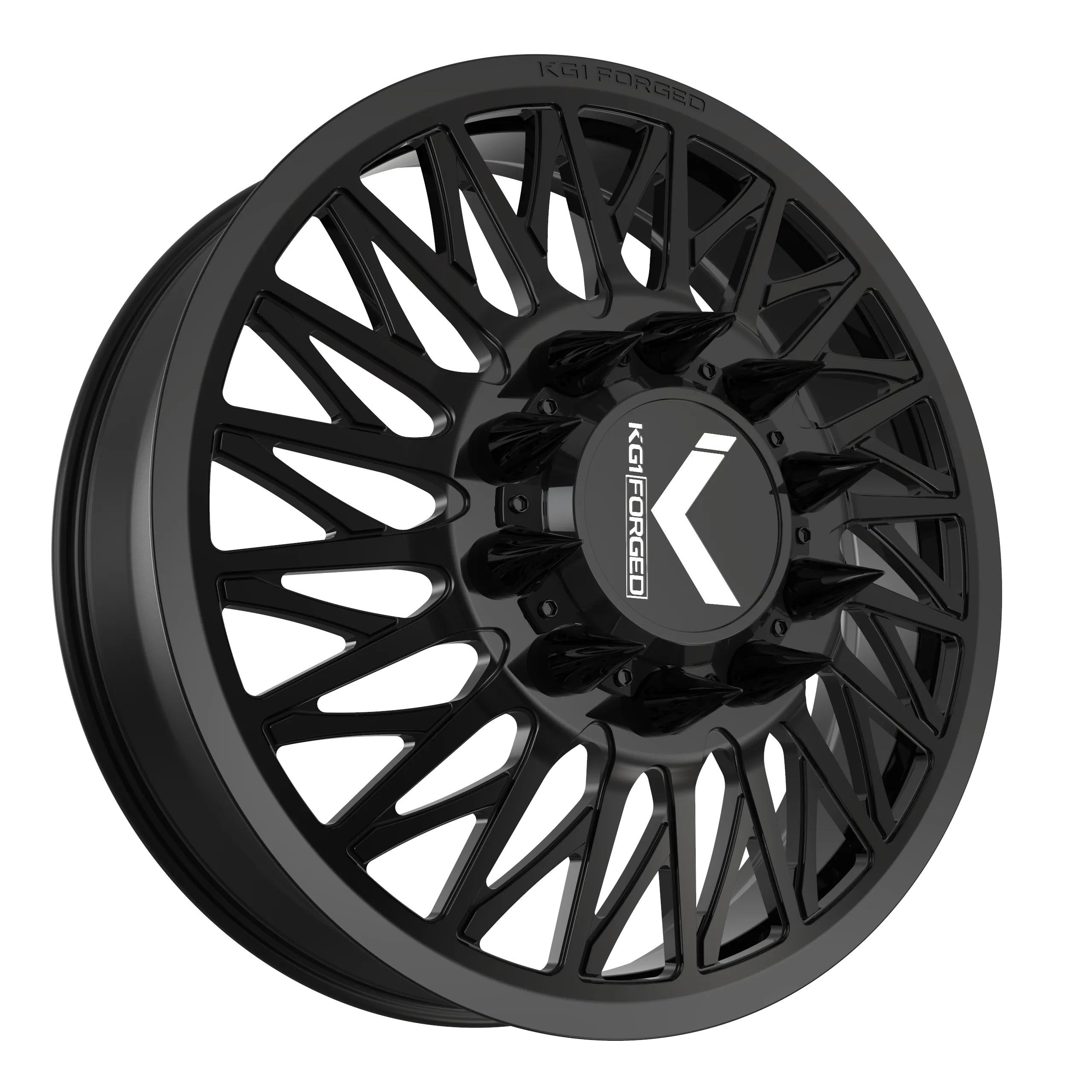 KG1 FORGED GLAZE-KD 24X8.25 Gloss Black Milled