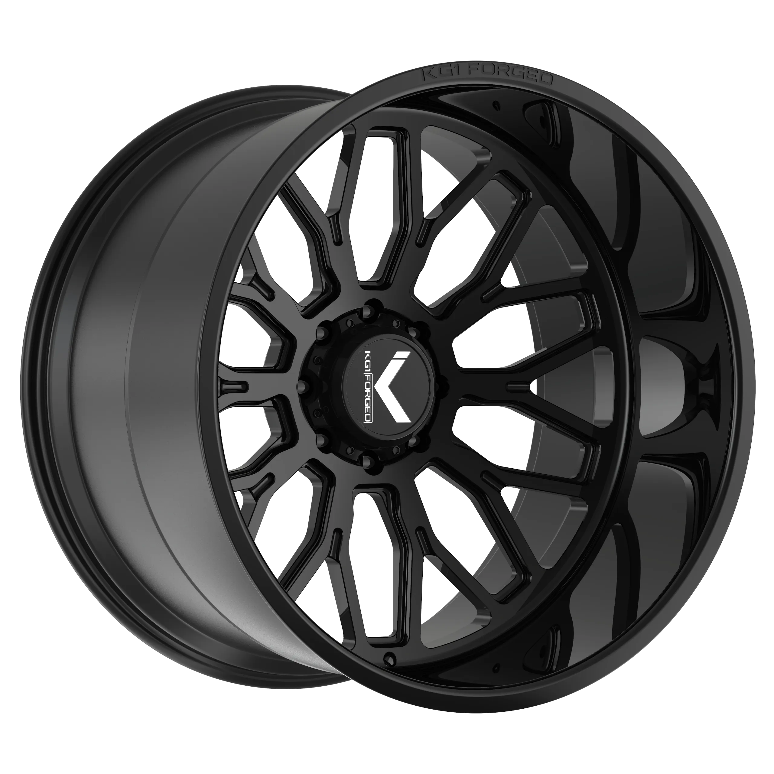 KG1 FORGED JACKED-KC 22X12 GLOSS BLACK