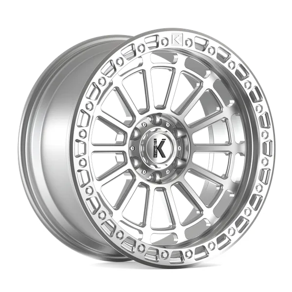 KG1 FORGED LIFTER-KO 20X9.5 SILVER FACE MACHINED
