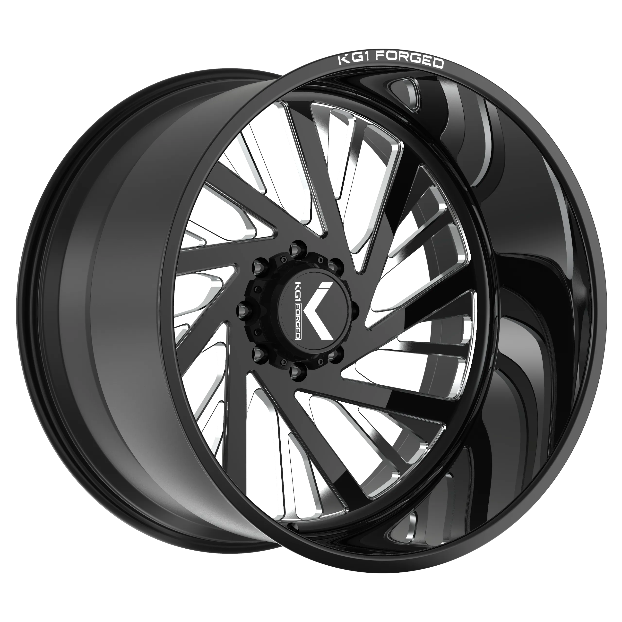 KG1 FORGED MINDSET-KF 24X14 Gloss Black Milled