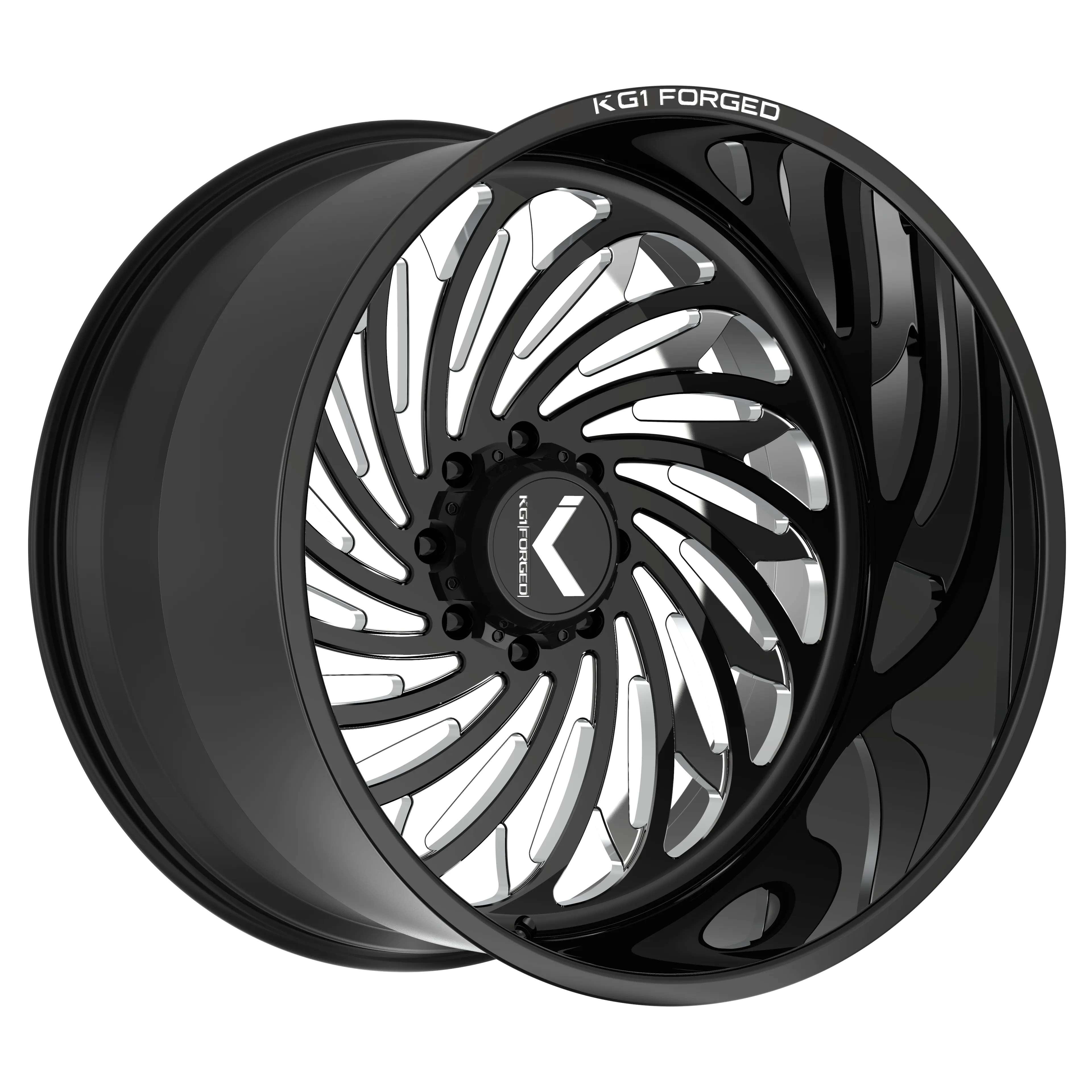 KG1 FORGED PHANTASY-KF 26X16 Gloss Black Milled