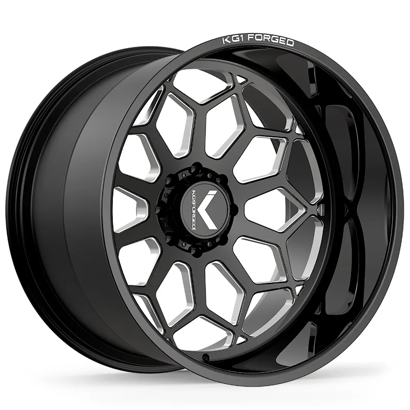 KG1 FORGED SPREADER-KC 24X14 Gloss Black Milled