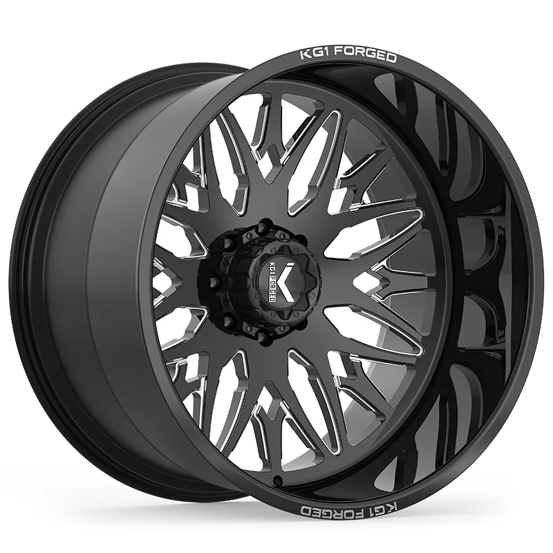 KG1 FORGED TRIDENT-S 26X12 Gloss Black Milled