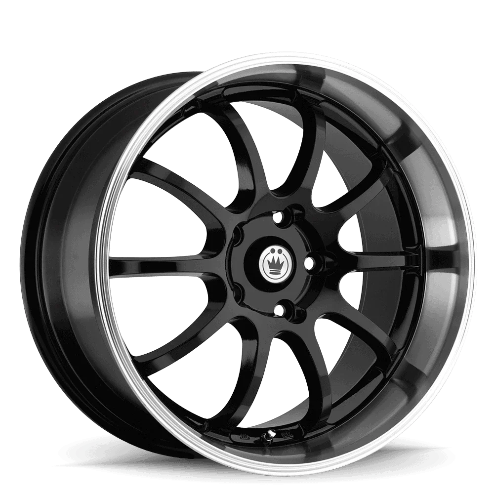 KONIG 26MB LIGHTNING 14X6 Gloss Black with Machined Lip