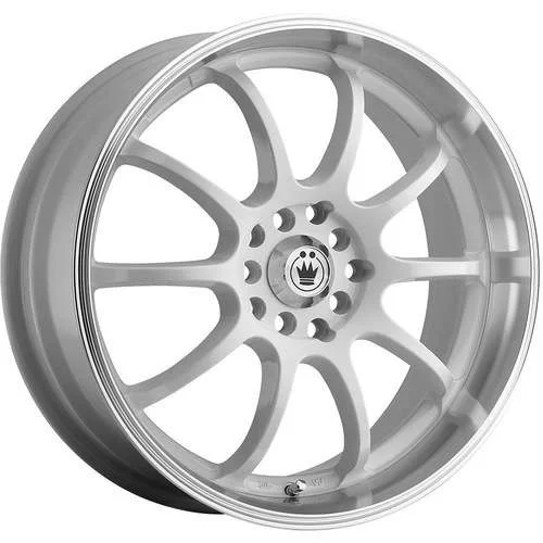 KONIG 26W LIGHTNING 16X7 Gloss White with Machined Lip