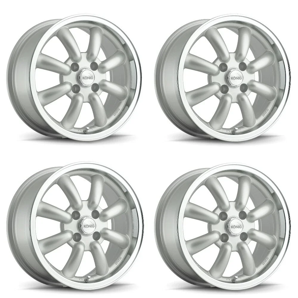 KONIG 35S REWIND 15X7 Silver with Machined Lip