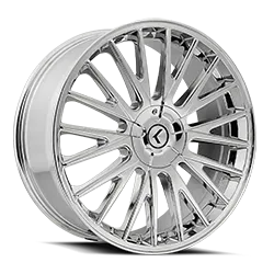 KRAZE DOUBLE DOWN KR185 GLOSS BLACK MACHINED 22x8.5 Black/Machined Face